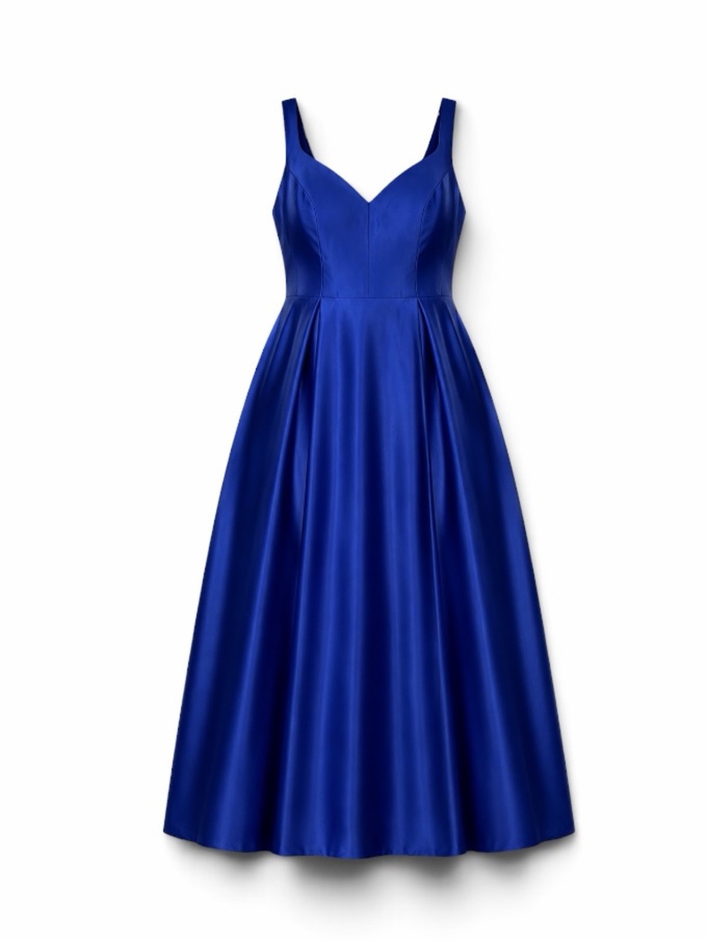 Bee Darlin Royal Blue Satin Ball Gown Size 19W Formal Prom Dress